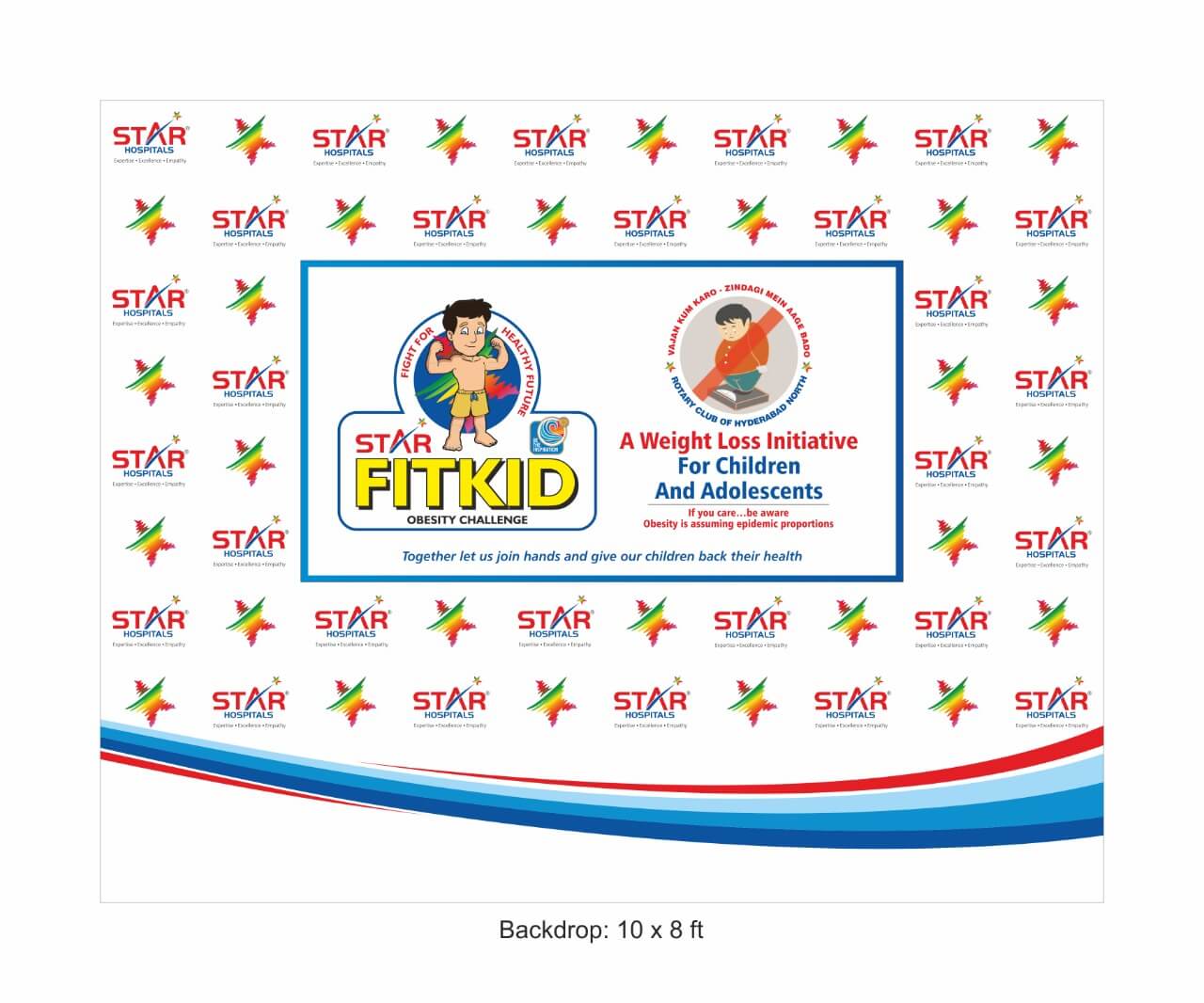 Poster for FitKid program organized by the best laparoscopic surgeon in Hyderabad